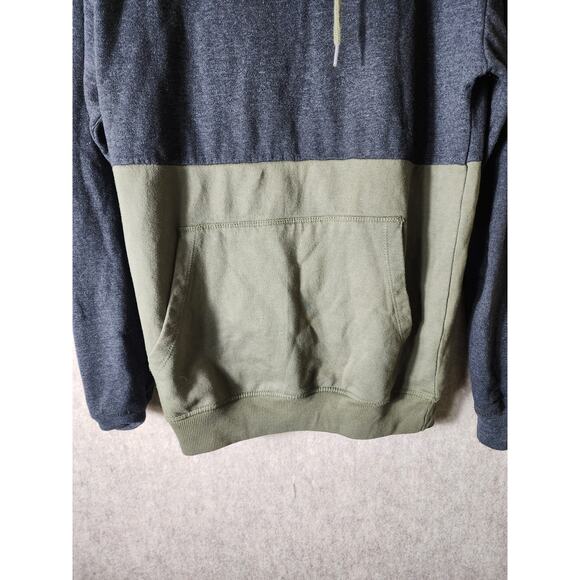 VOLCOM Military Green Black Skater Street Medium Weight Pullover Hoodie SZ M - Picture 3 of 8